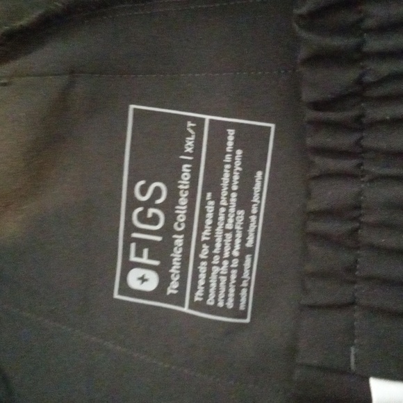 Figs Zamora High Rise Black Joggers Scrub Health Care Womens XL/T - Picture 4 of 10